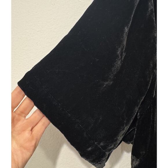 David Dart Floral Velvet Maxi Dress Women’s Plus Size 1X Short Sleeve Holiday - Picture 7 of 10